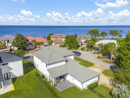 a view of a house with a swimming pool