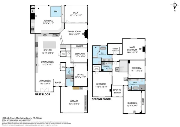 $4,388,000 | 1852 6th Street, Manhattan Beach, CA 90266