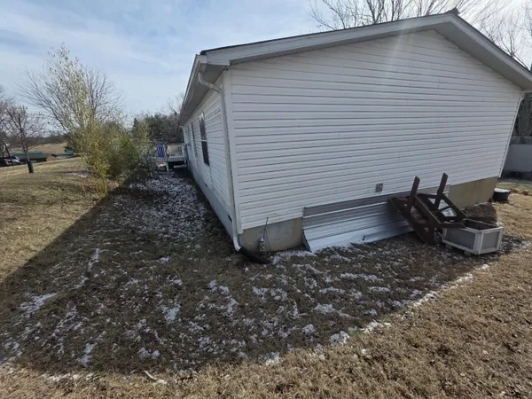 a backyard of a house