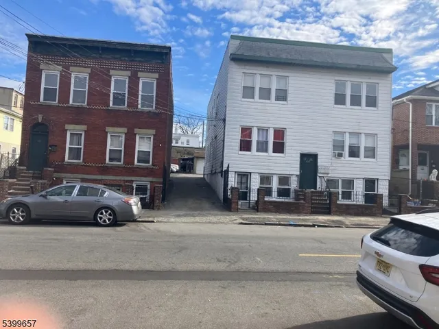 a car parked in front of a building