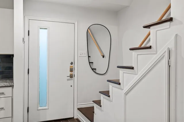 a view of wooden floor in a house