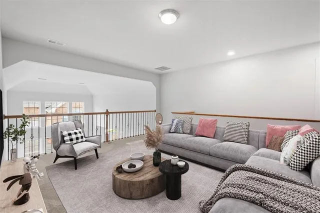 a view of staircase with wooden floor