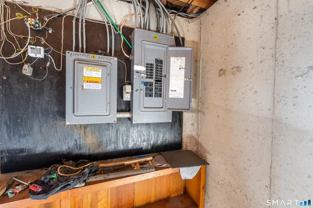 a view of storage and utility room