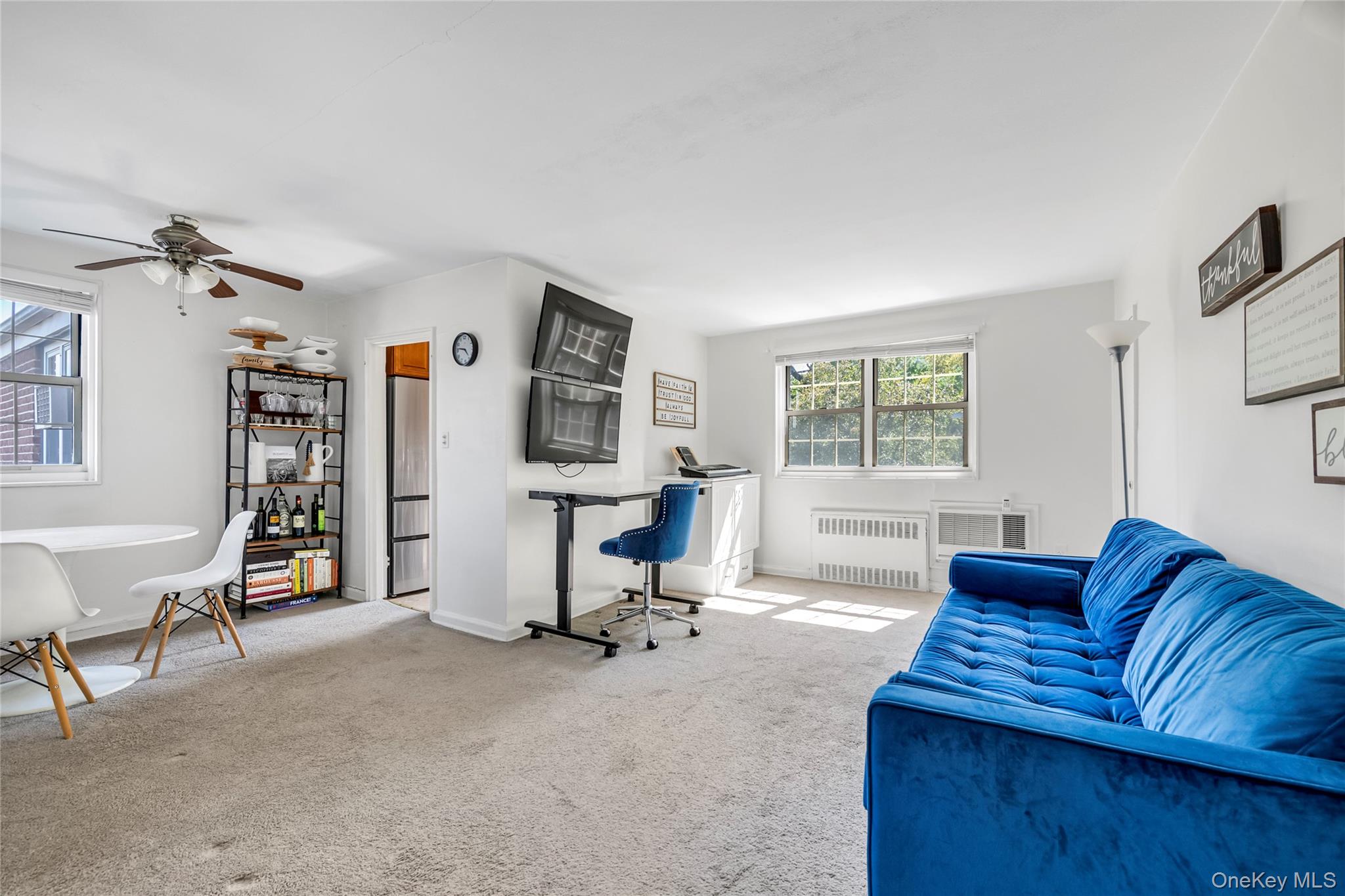 211-11 73rd Avenue, Unit B Queens, NY 11364 - Photo 3 of 11 a living room with furniture a window and a flat screen tv