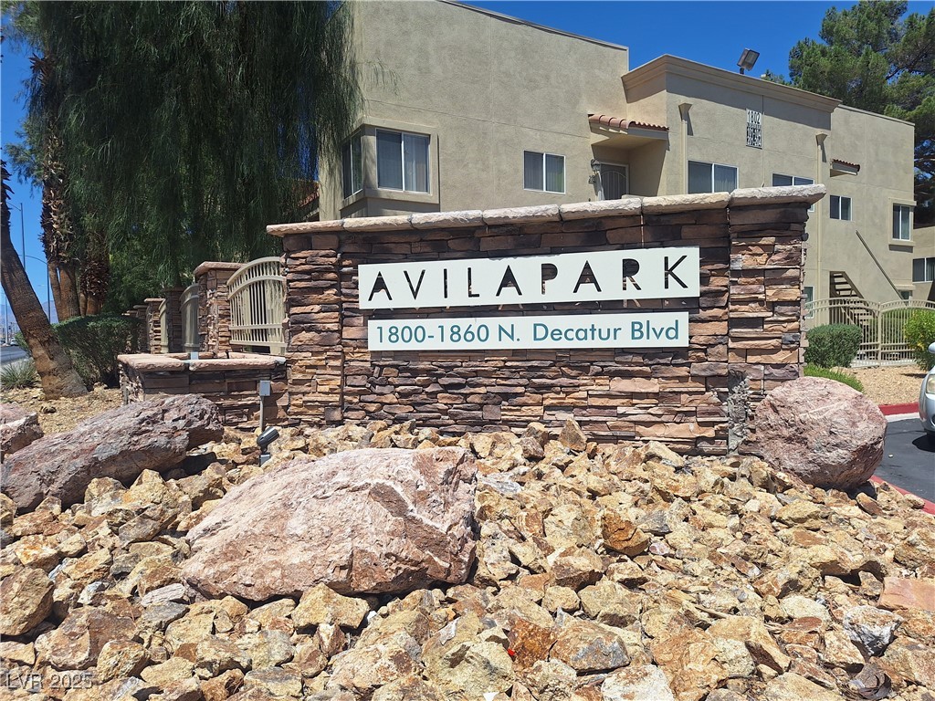 1802 North Decatur Boulevard, Unit 203 Las Vegas, NV 89108 - Photo 2 of 13 1802 N. Decatur #203 - Front of Community