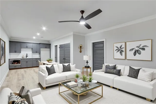 a front view of a house