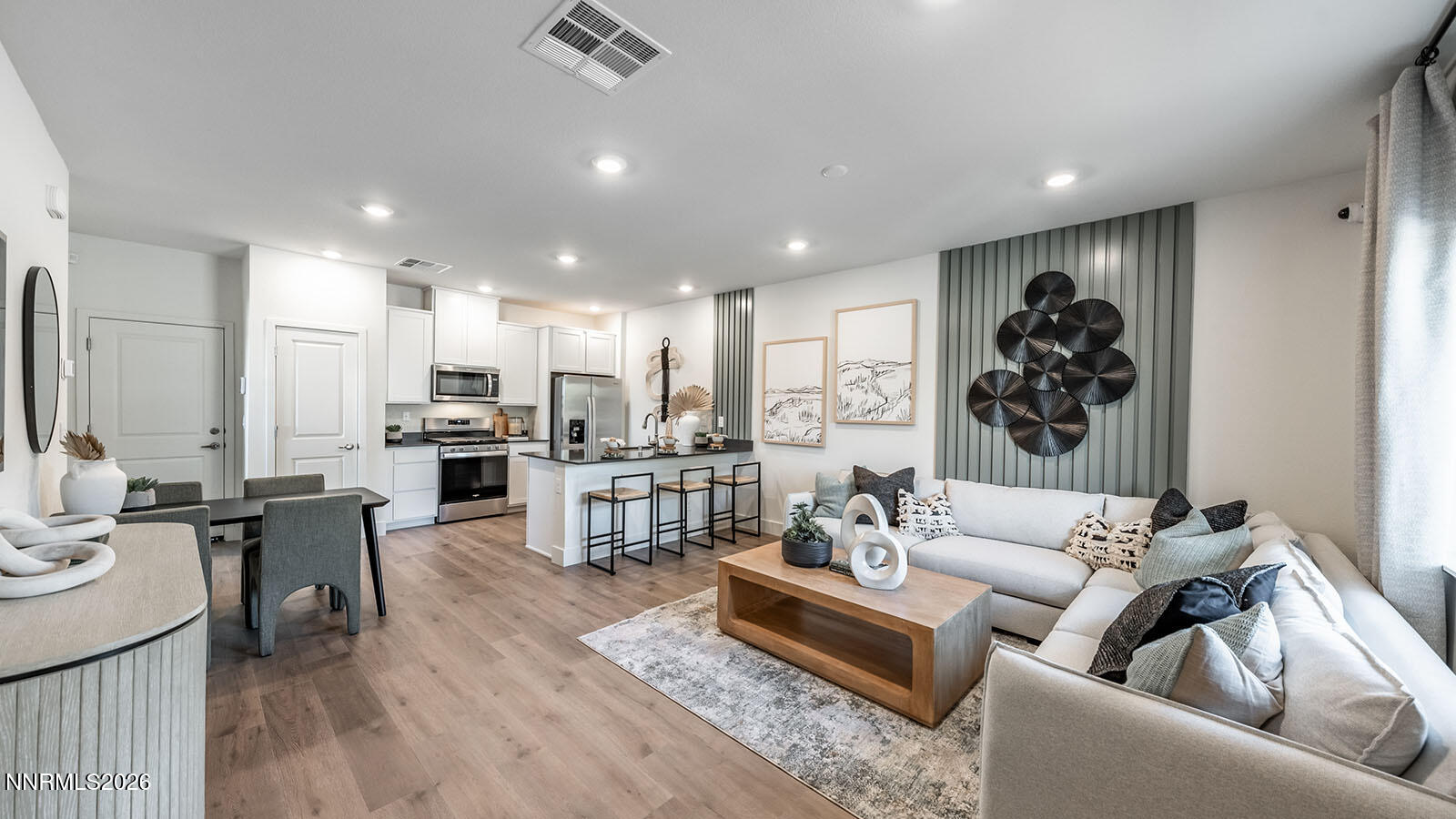 1596 Grazer Way Reno, NV 89523 - Photo 3 of 25 a living room with lots of furniture and kitchen view