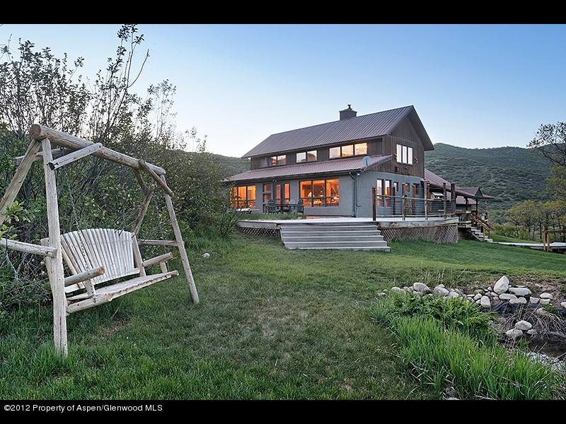 4950 West Sopris Creek Road Basalt, CO 81621 - Photo 2 of 14 Exterior Dusk