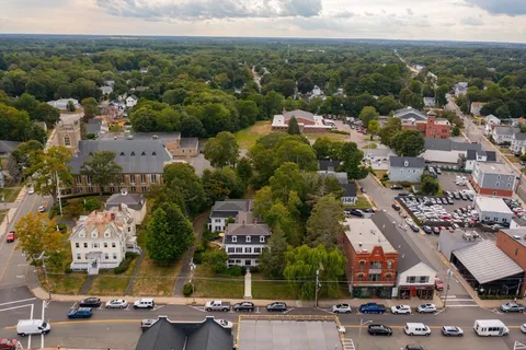 an aerial view of multiple house