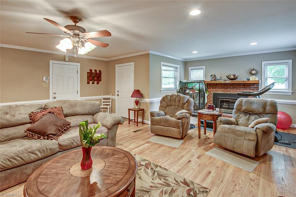 Living Room,  fireplace with gas logs