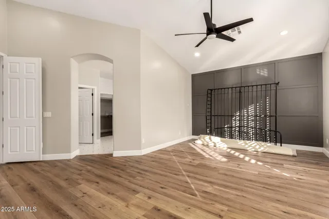 wooden floor in an empty room