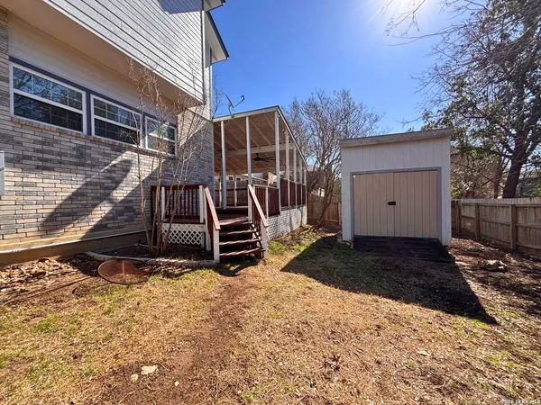 a view of outdoor space and deck