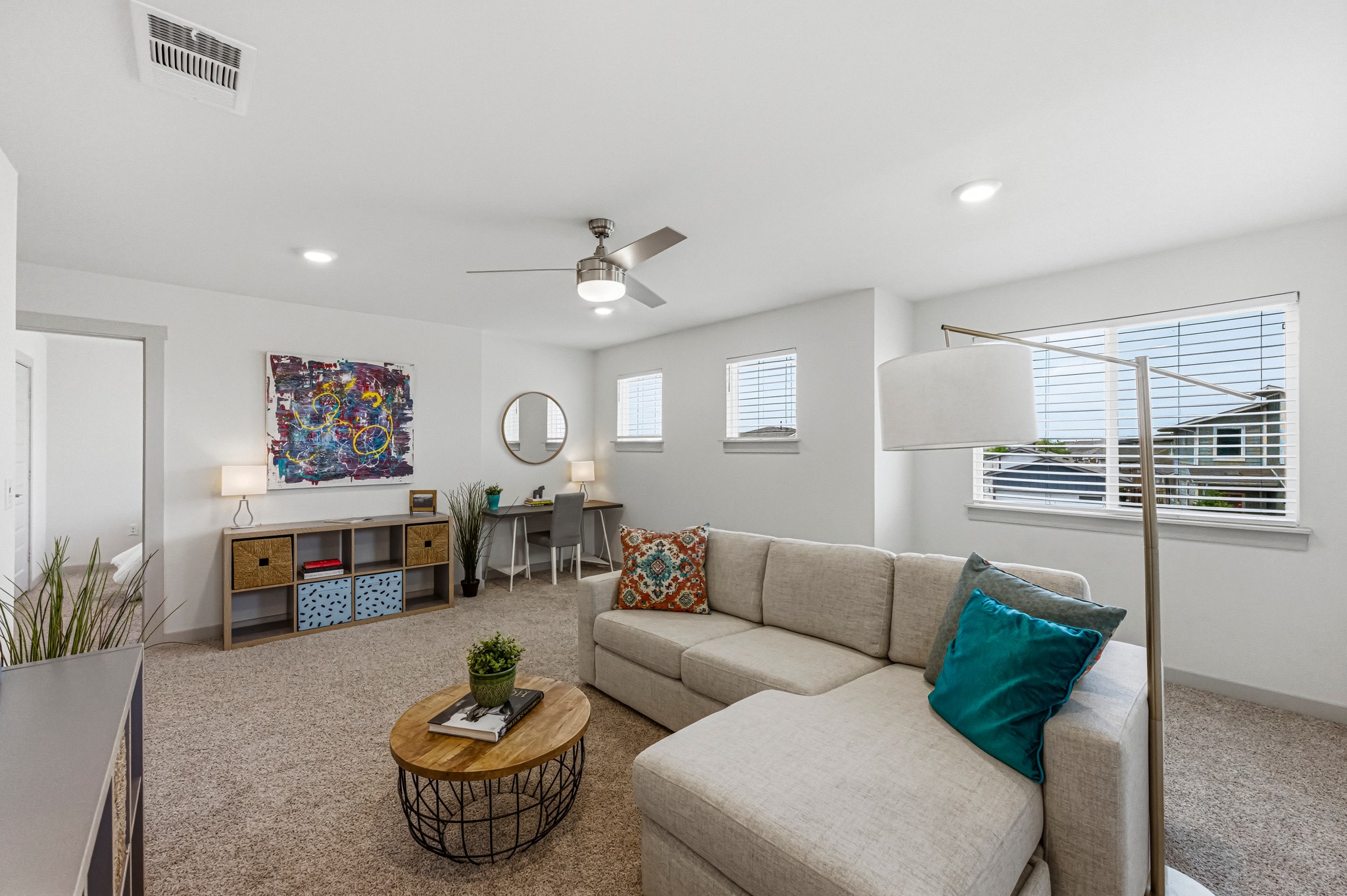 7511 Traylor Cove Austin, TX 78724 - Photo 20 of 40 a living room with furniture and a flat screen tv