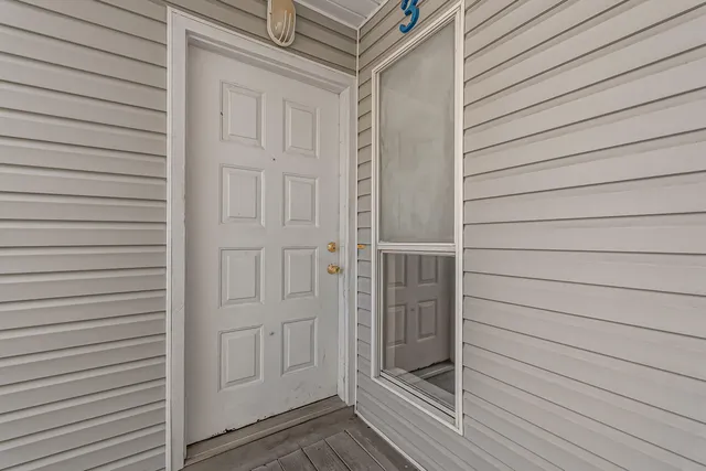 a view of front door