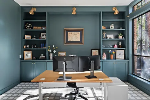 a room with furniture and window