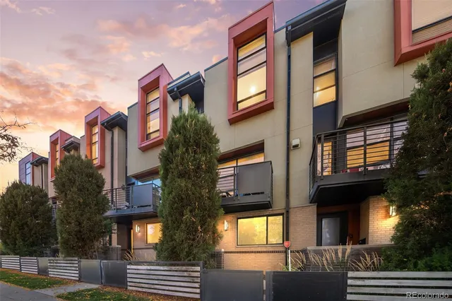 a front view of a multi story residential apartment building
