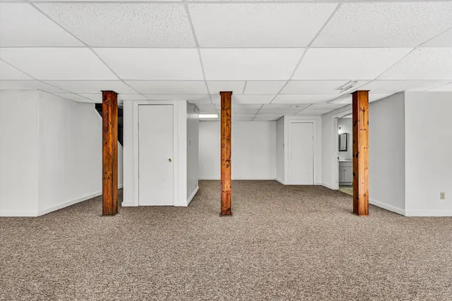 a view of an ocean with a mountain