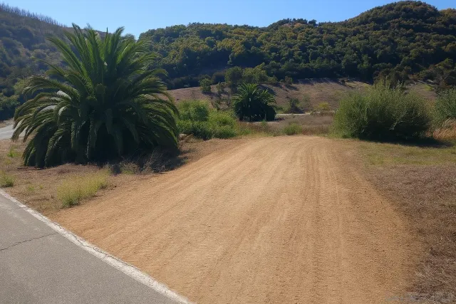 a view of a dry field
