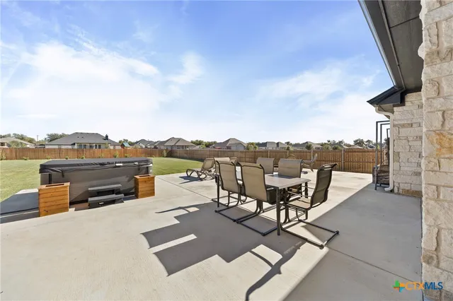 a house view with a seating space