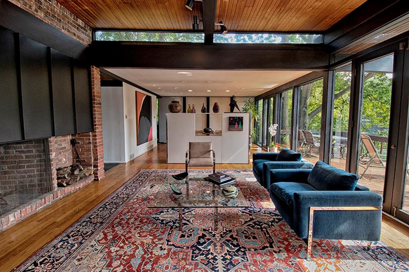 2292 Elmhill Road Pittsburgh, PA 15221 - Photo 6 of 24 open concept living room and dining room beyond divider