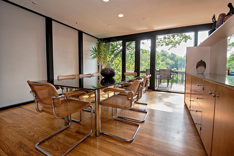 2292 Elmhill Road Pittsburgh, PA 15221 - Photo 8 of 24 dining room and living room reveal stunning hardwood floors