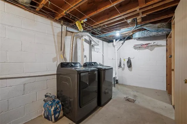 a view of storage and utility room