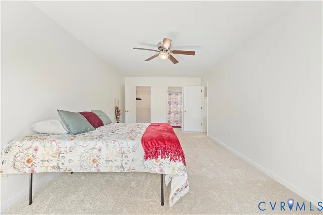 a view of small space with racks on the wall