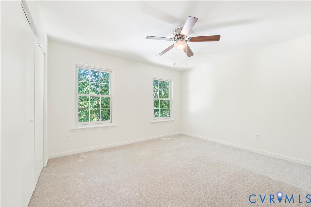3908 Trickling Brook Drive Henrico, VA 23228 - Photo 28 of 47 Bedroom with light carpet and a ceiling fan