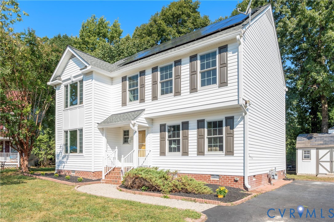 3908 Trickling Brook Drive Henrico, VA 23228 - Photo 3 of 47 View of front of house with a storage shed, crawl