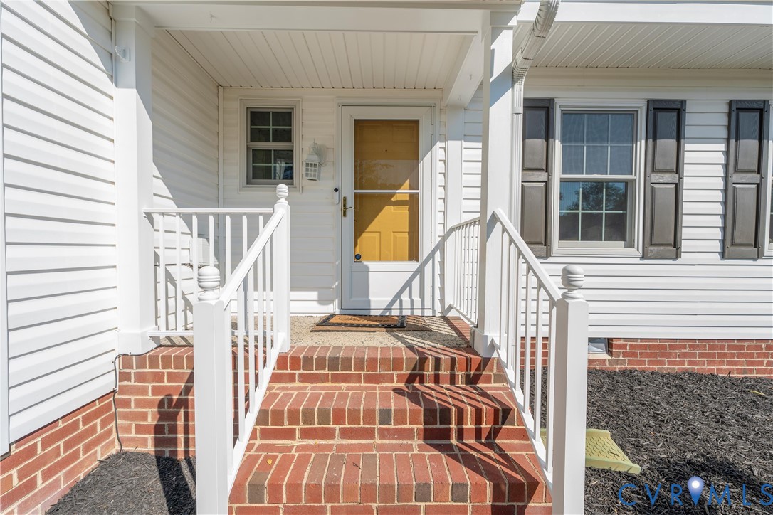 3908 Trickling Brook Drive Henrico, VA 23228 - Photo 4 of 47 Doorway to property featuring a porch