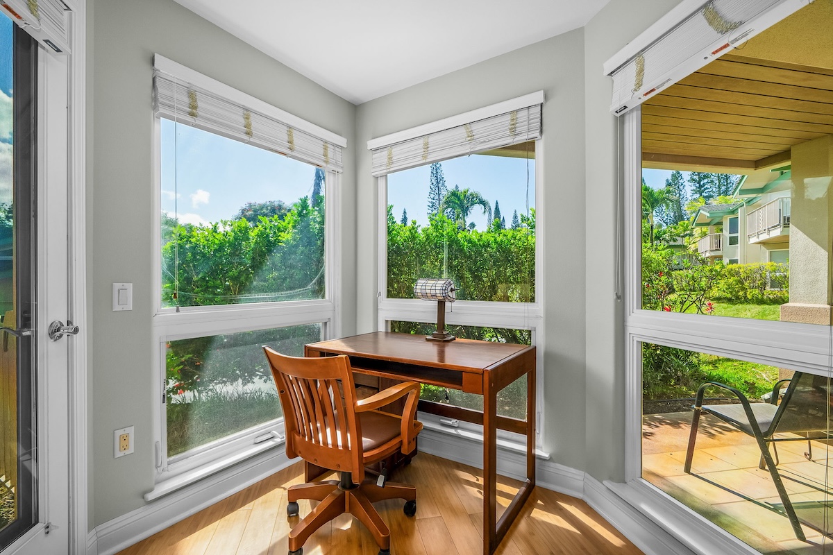 4141 Lei O Papa Road, Unit 33 Princeville, HI 96722 - Photo 11 of 22 a dining room with furniture and garden view