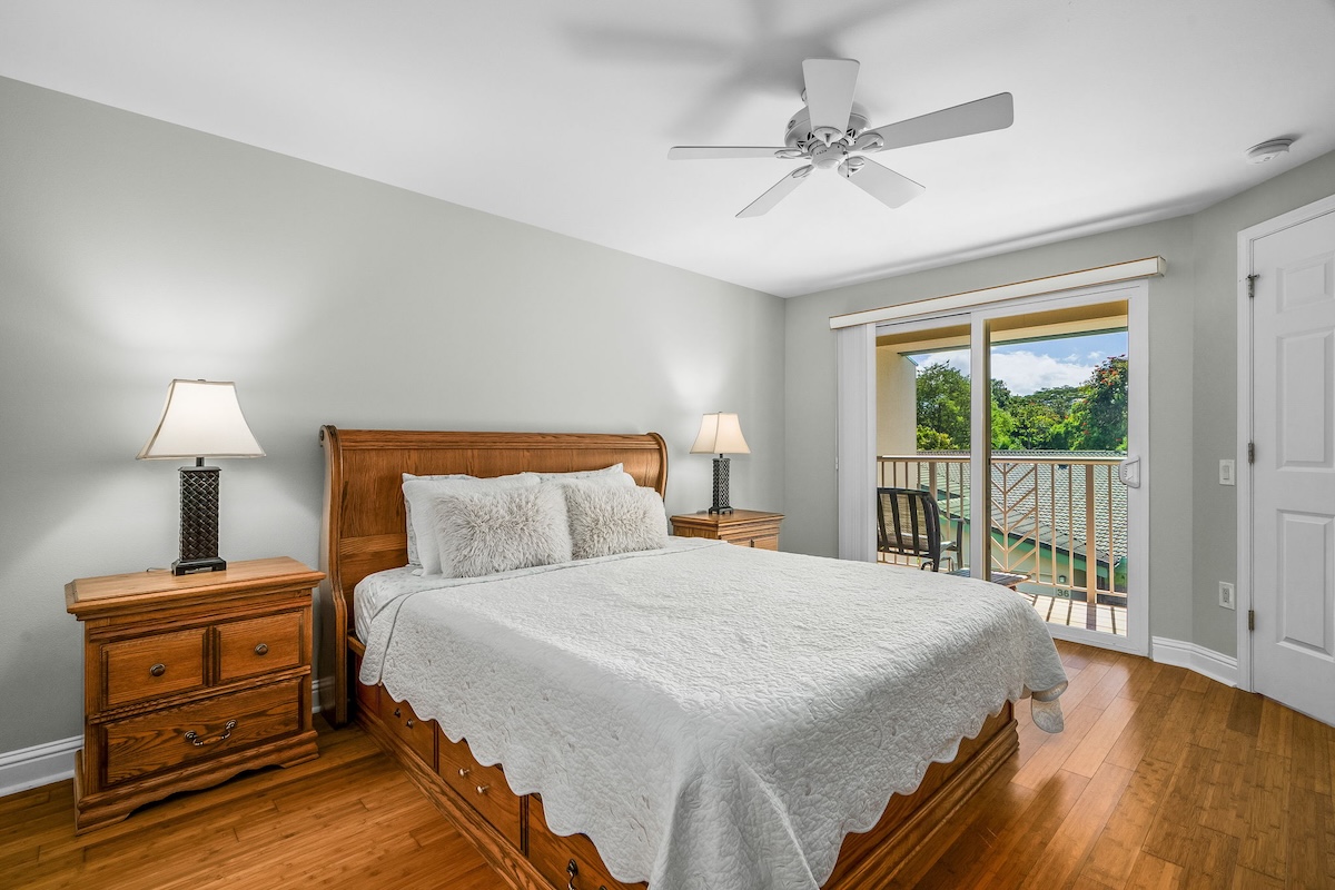 4141 Lei O Papa Road, Unit 33 Princeville, HI 96722 - Photo 15 of 22 a bedroom with a bed and a window