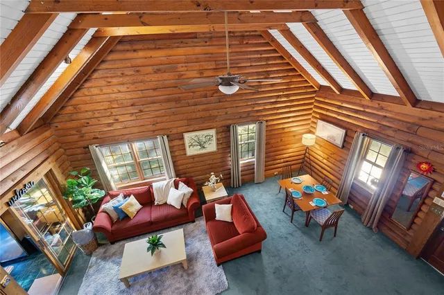 a bedroom with furniture and window
