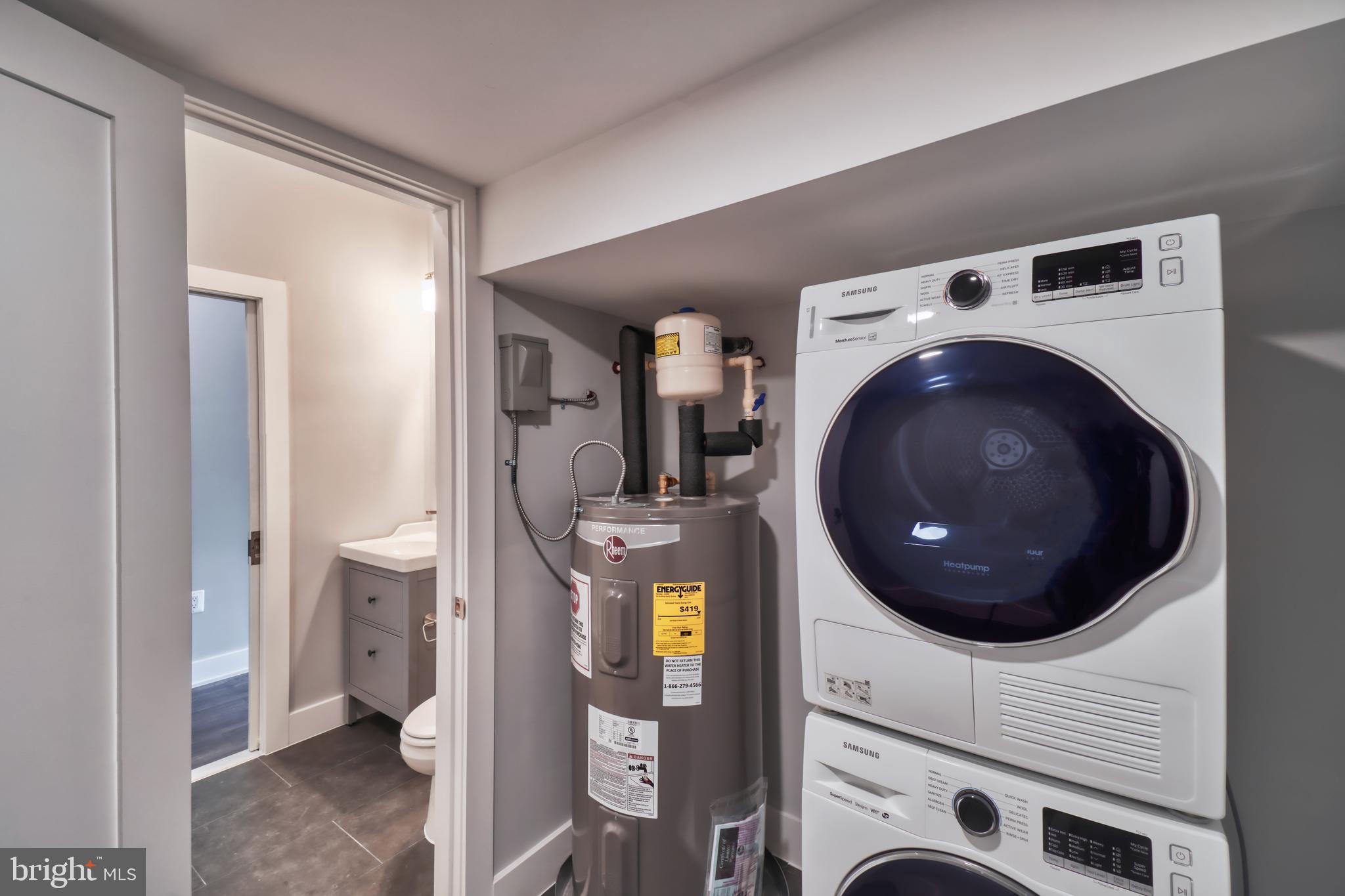 2013 Benning Road Northeast, Unit 5 Washington, DC 20002 - Photo 13 of 15 Front Loading Washer and Dryer