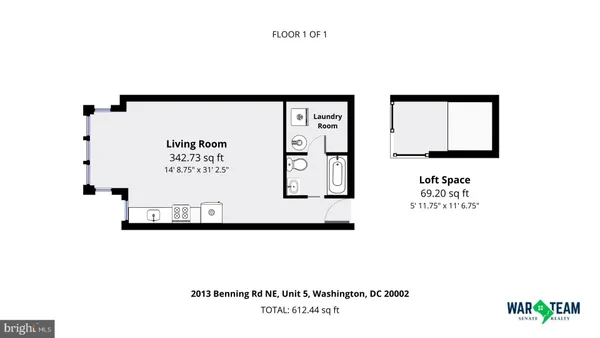 $1,600 | 2013 Benning Road Northeast, Unit 5, Washington, DC 20002