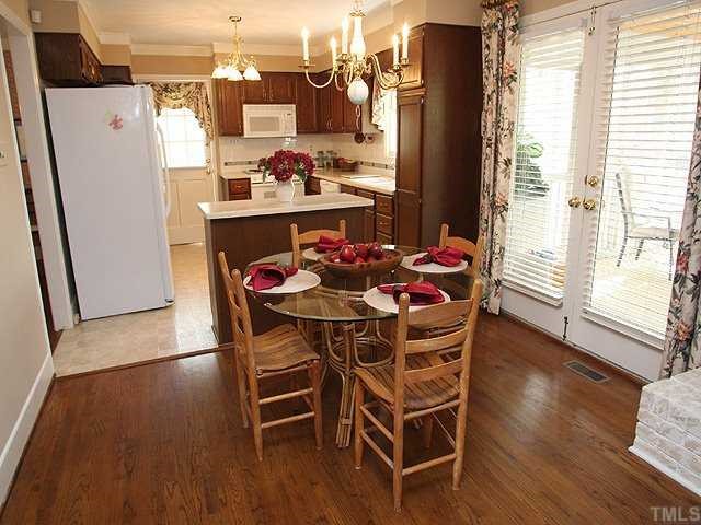 8609 Maidstone Court Raleigh, NC 27613 - Photo 5 of 12 a dining room with furniture and wooden floor