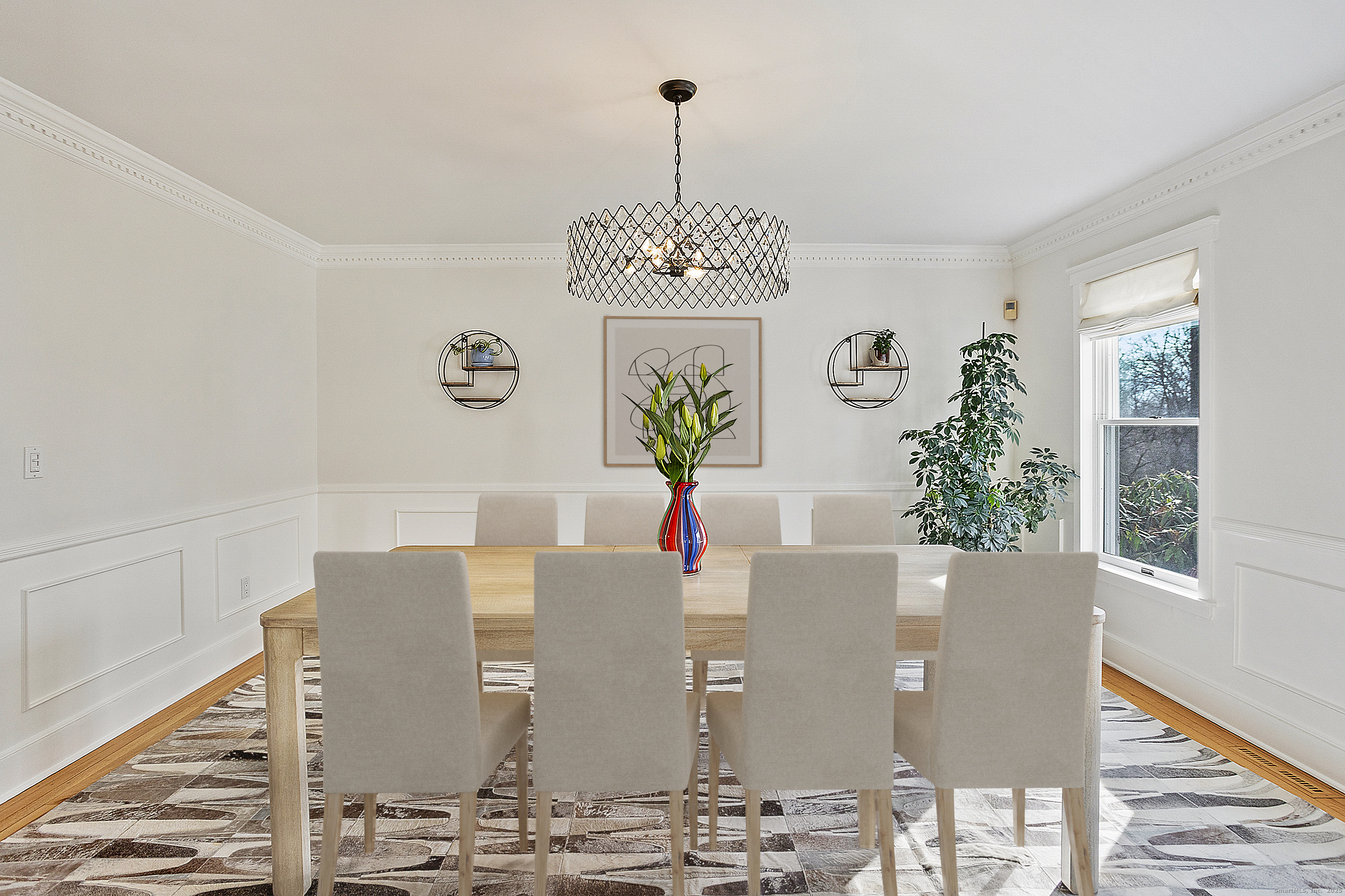 41 Deer Hill Road Redding, CT 06896 - Photo 5 of 31 a view of a dining room with furniture and chandelier