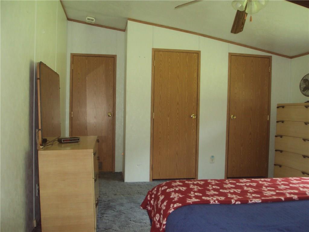 187 Andrusky Road Mercer, PA 16137 - Photo 13 of 15 Master Bedroom view showing the two closets and door into living area