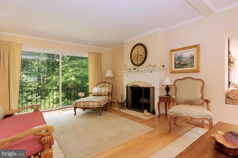 12104 Stirrup Road Reston, VA 20191 - Photo 14 of 27 a living room with furniture a fireplace and a large window