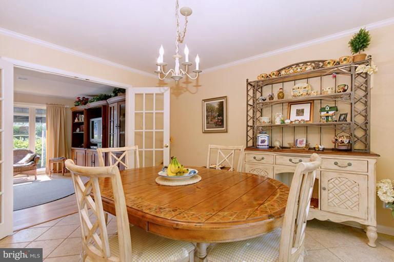 12104 Stirrup Road Reston, VA 20191 - Photo 8 of 27 a view of a dining room with furniture and chandelier