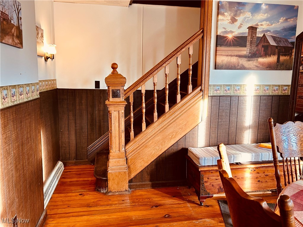 524 Spring Street Philo, OH 43771 - Photo 4 of 22 Wooden banister staircase