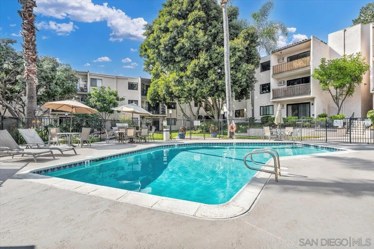 6780 Friars Road, Unit 214 San Diego, CA 92108 - Photo 18 of 23 a view of a swimming pool and sitting area