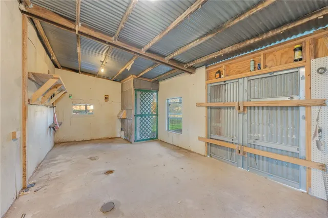 a view of a big room with an empty space