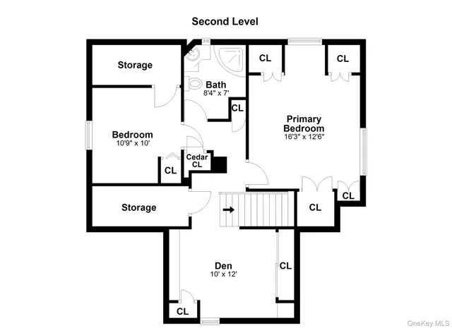 a picture of floor with a white wall and a painting