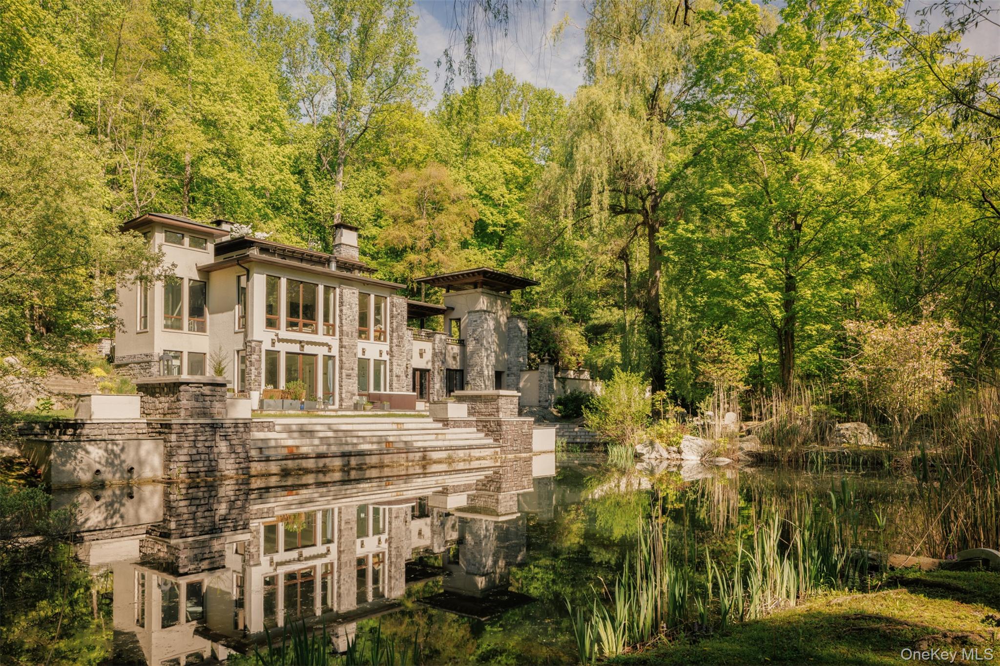 a view of a building with a tree