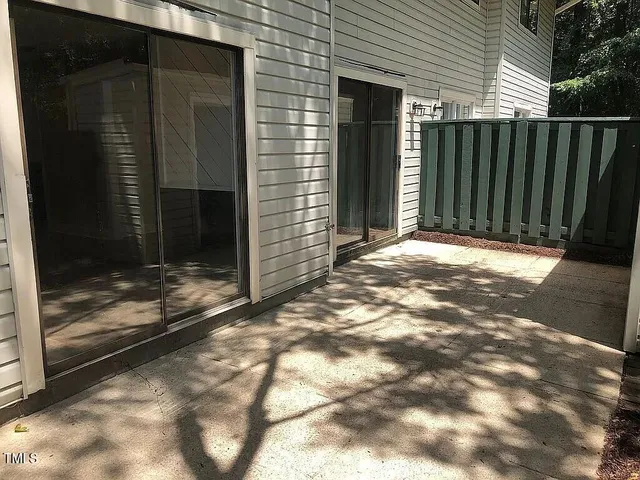 a backyard of a house