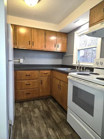 a kitchen with appliances cabinets and a sink