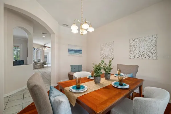 an aerial view of a kitchen