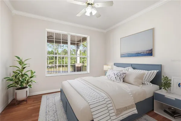 a very nice looking room with a large window