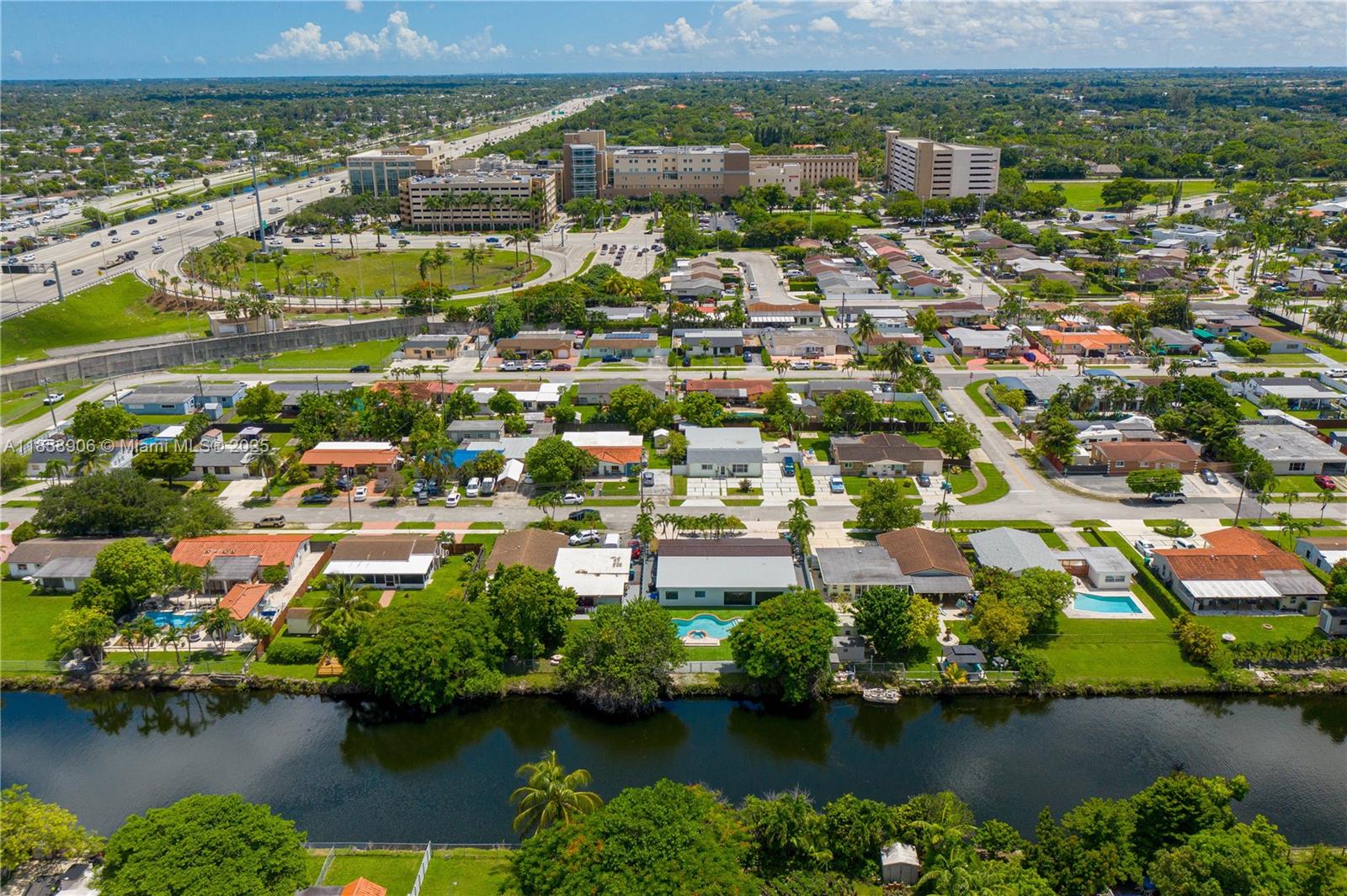 11835 Southwest 37th Street Miami, FL 33175 - Photo 46 of 47 an aerial view of residential houses with outdoor space and lake view